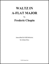 Waltz No. 8 in A-Flat Major, Op. 64, No. 3 Orchestra sheet music cover